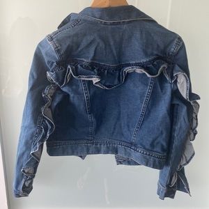 Denim crop jacket by H&M
